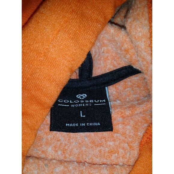 Oklahoma State Cowboys Hoodie Women Sz L Heathered Gray Orange Sportswear‎ - Picture 5 of 7